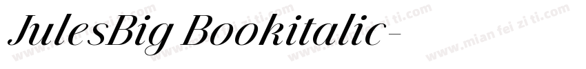 JulesBig Bookitalic字体转换